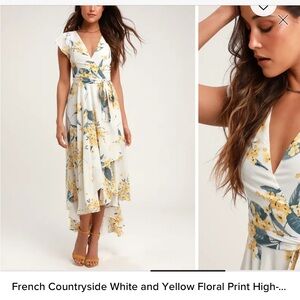 NWT Lulus high low floral dress